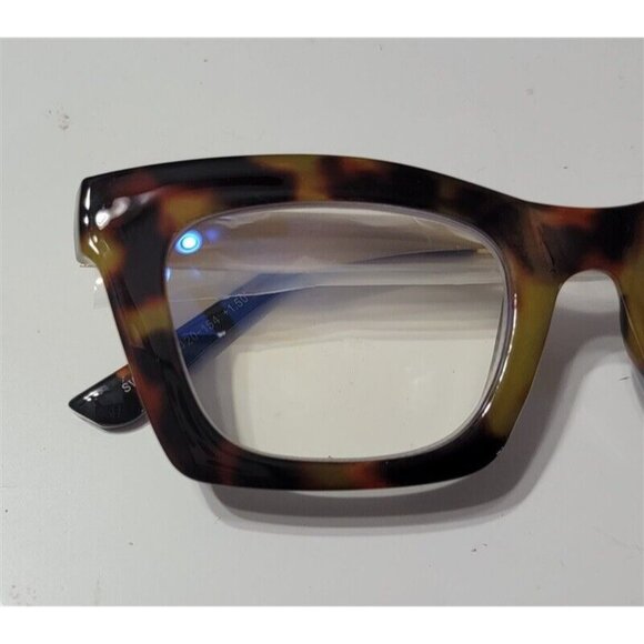 EyeKepper Sheer Tortoise Nerd 1.5 Cat Eye Thick Reading Nerd Glasses 113233 - Picture 1 of 3
